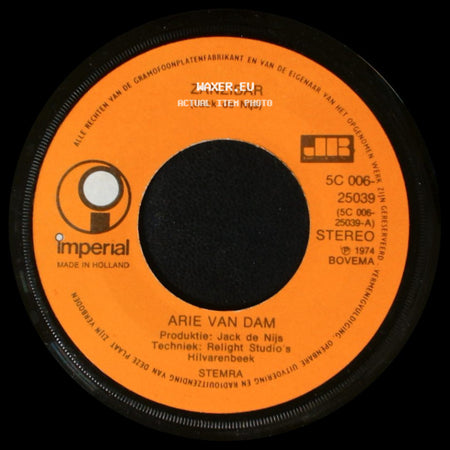 Arie Van Dam - Zanzibar / Ciao Ciao Carina side A