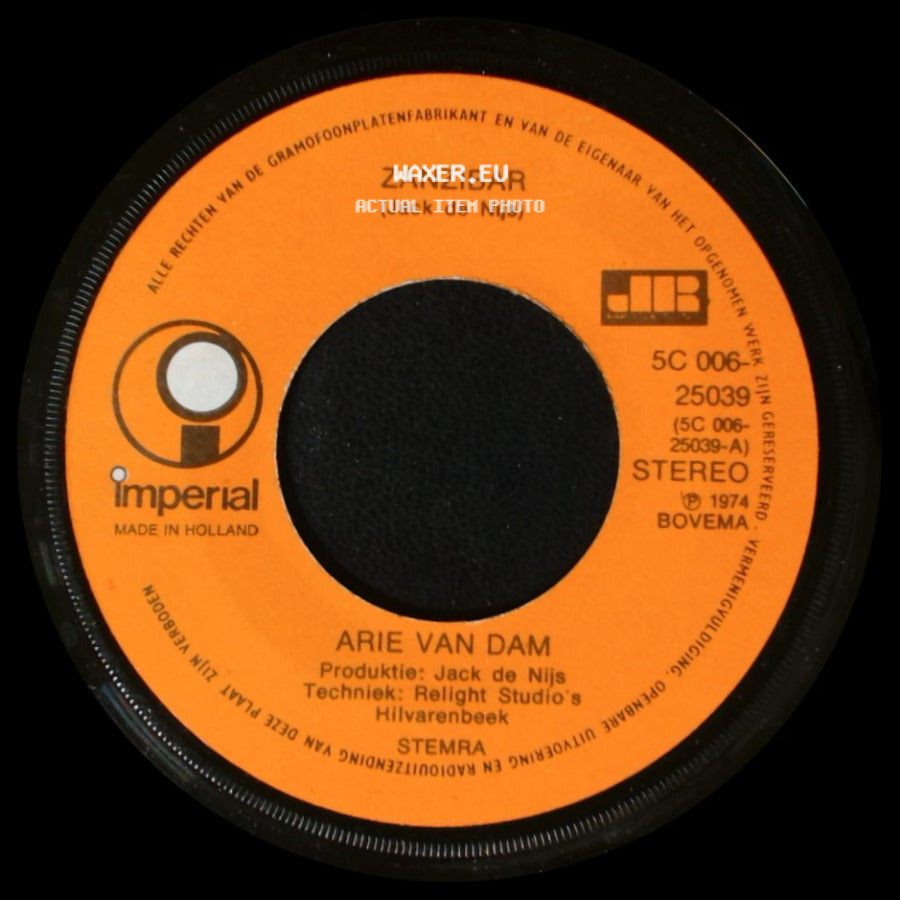 Arie Van Dam - Zanzibar / Ciao Ciao Carina side A