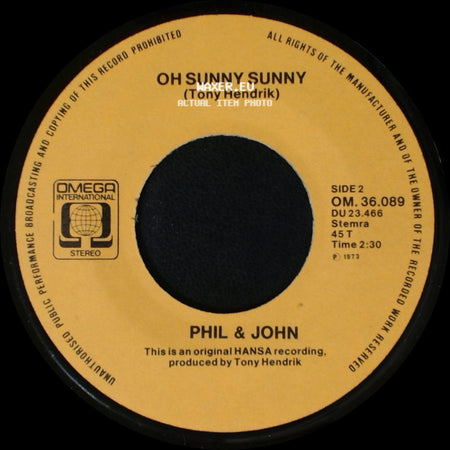 Phil & John - Marina (Granata/Weingarten) / Oh Sunny Sunny side B