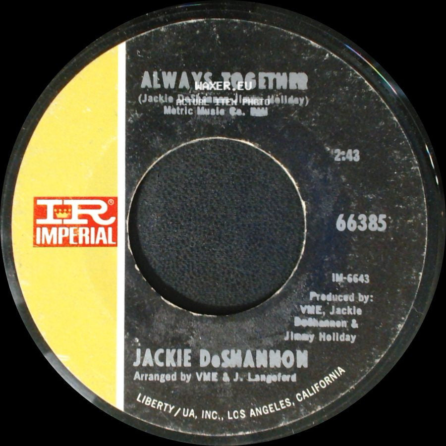 Jackie Deshannon / Jackie Doshammon - Put A Little Love In Your Heart / Always Together side B