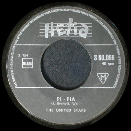 Hank Brooklyn And His Dynamic Rockers / The United Stars - Happy Birthday Sweet Sixteen / Pi - Pia side B