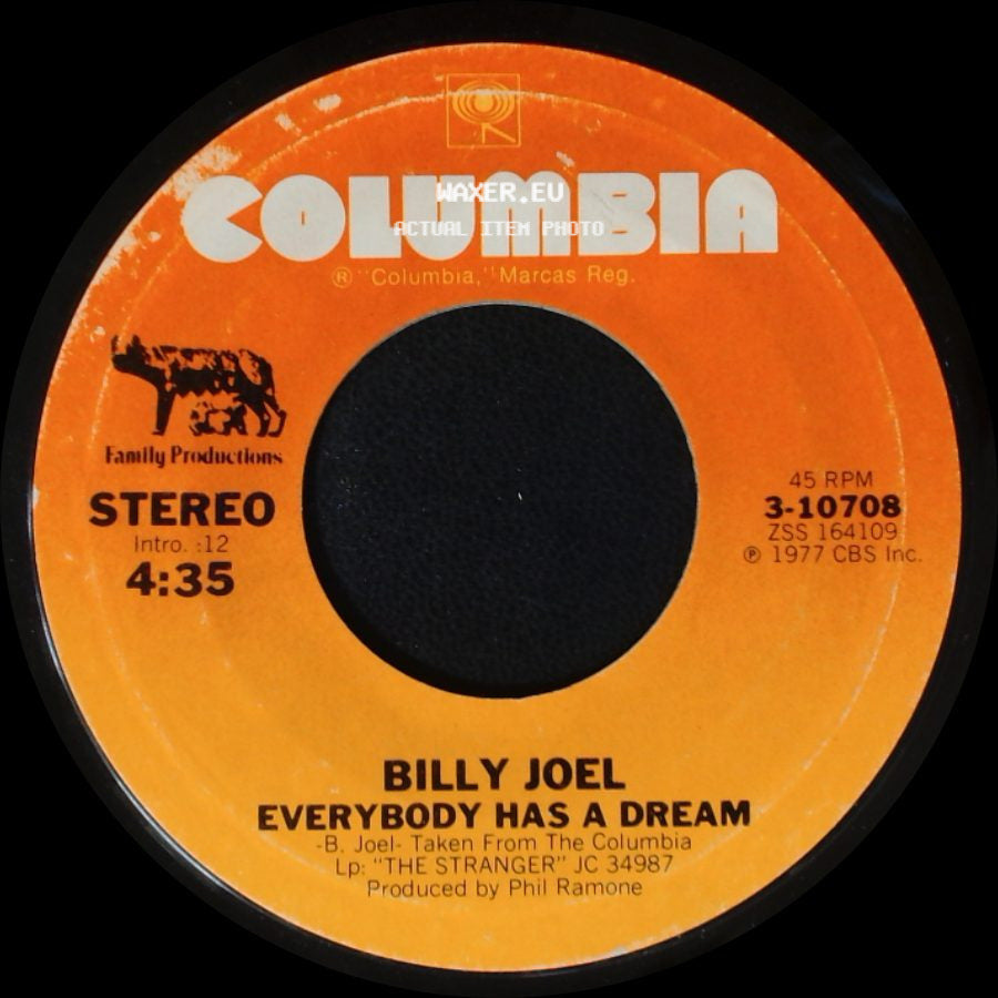 Billy Joel - Movin' Out (Anthony's Song) / Everybody Has A Dream side B