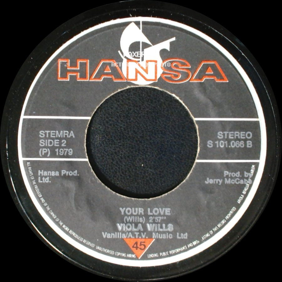 Viola Wills - Gonna Get Along Without You Now / Your Love side B