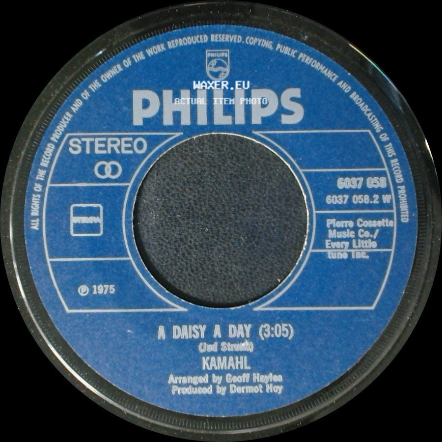 Kamahl - A Daisy A Day / The Elephant Song (3:27) side A