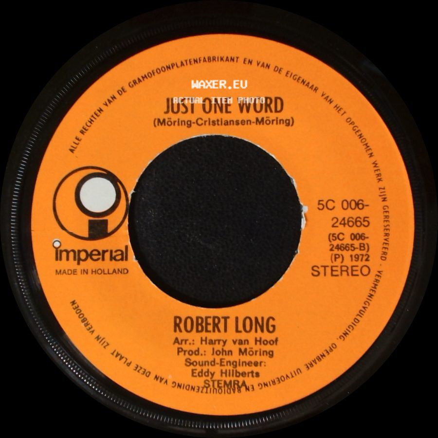 Robert Long - Let Us Try / Just One Word side B