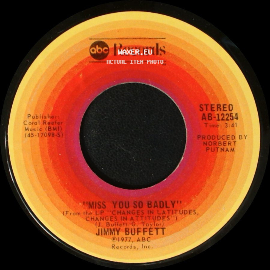 Jimmy Buffett - Margaritaville / Miss You So Badly side B