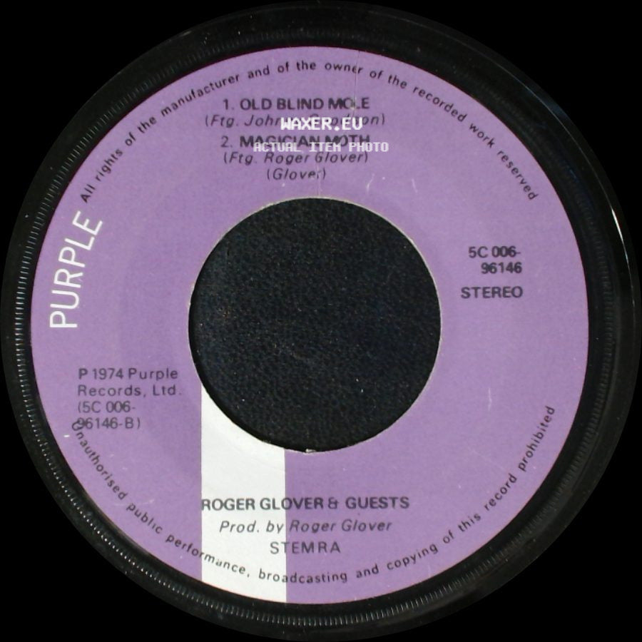 Roger Glover & Guests - Love Is All / Old Blind Mole / Magician Moth side B
