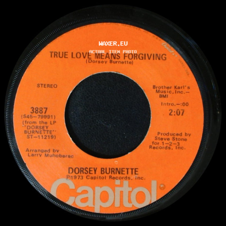 Dorsey Burnette - Daddy Loves You Honey / True Love Means Forgiving side B