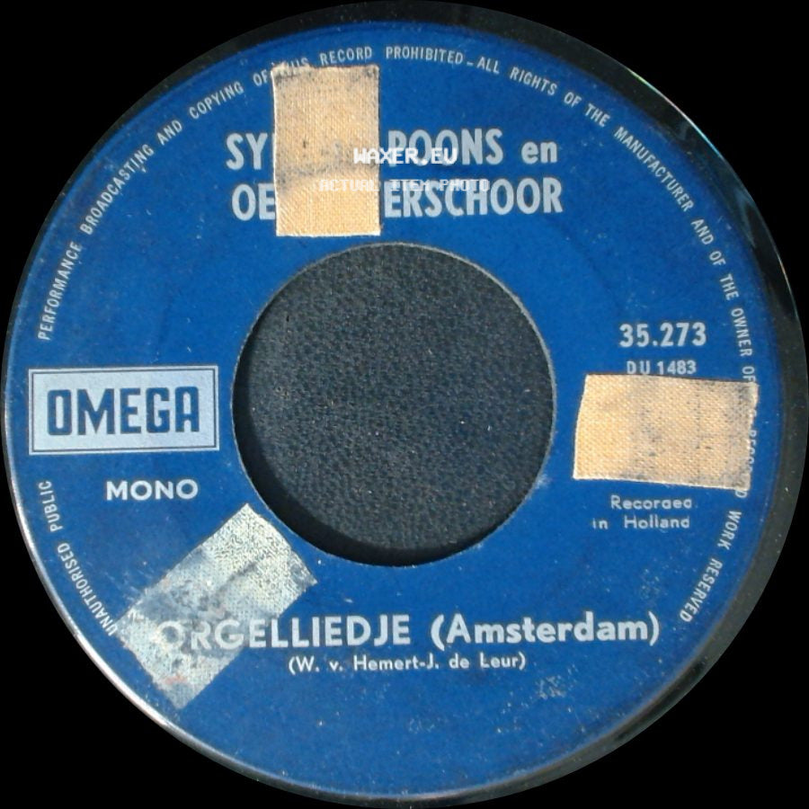 Sylvia En Oetze Verschoor / Syls En Oekerschoor - Zuiderzee-Ballade / Orgelliedje (Amsterdam) side B