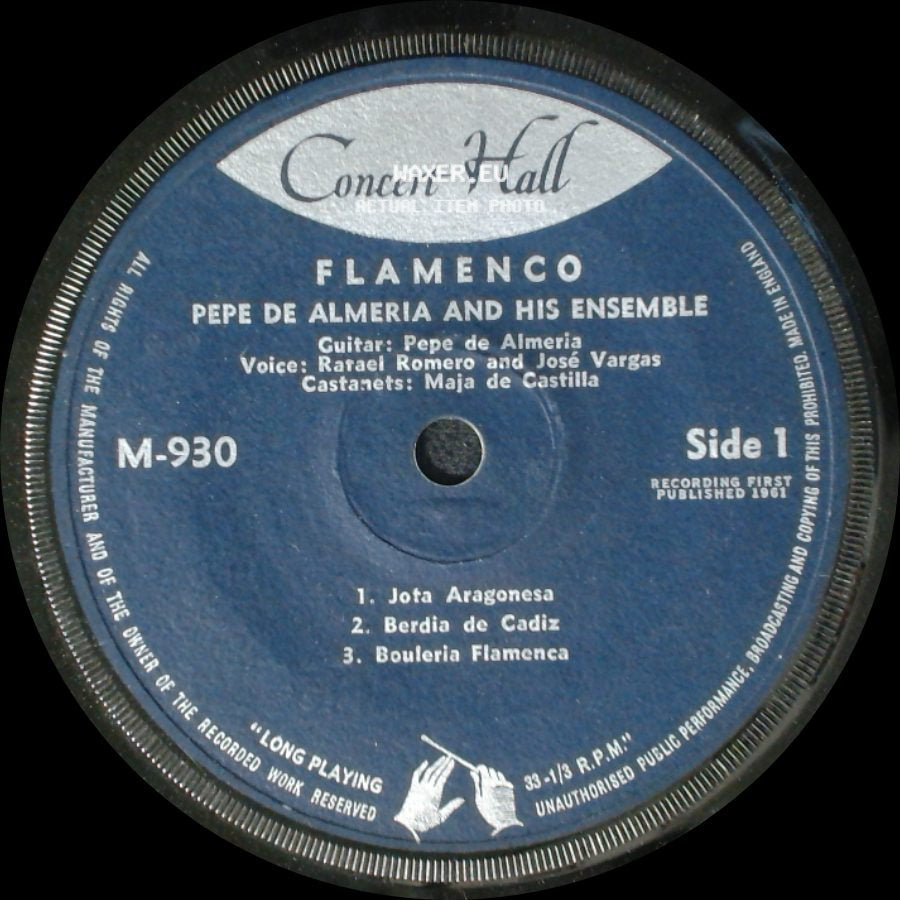 Pepe De Almeria And His Ensemble - Flamenco / Flamenco side A