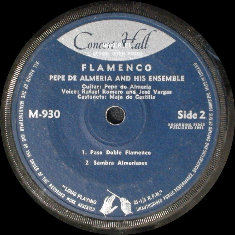Pepe De Almeria And His Ensemble - Flamenco / Flamenco side B