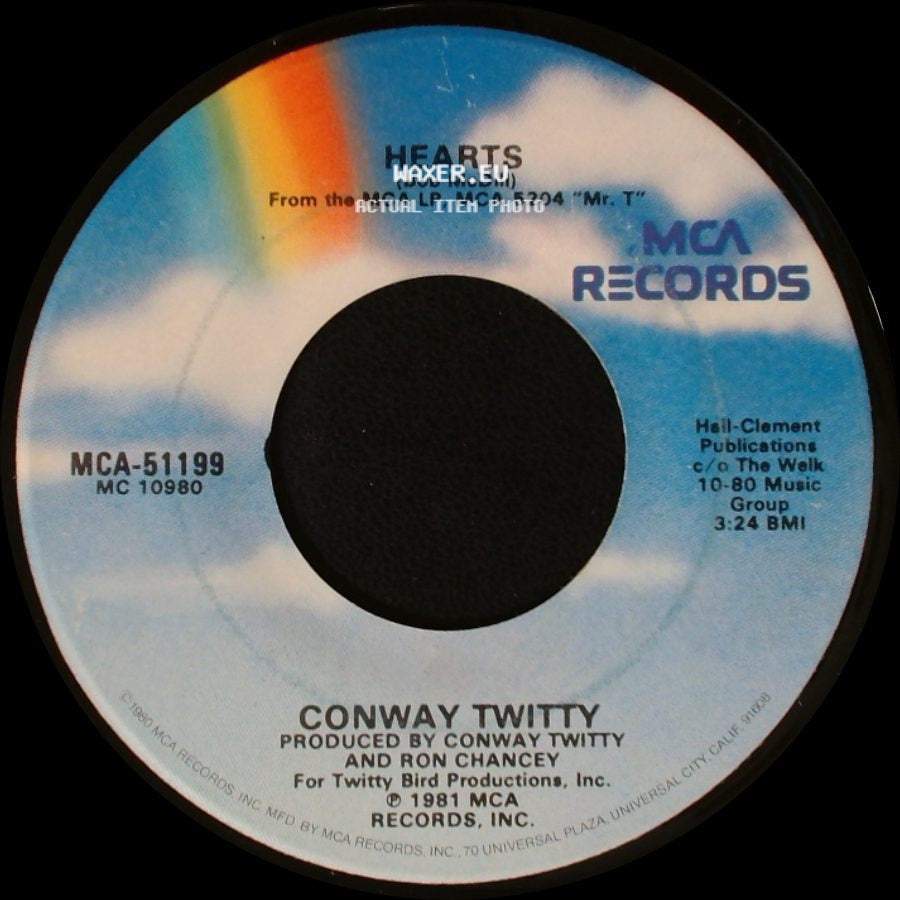 Conway Twitty - Hearts / Red Neckin' Love Makin' Night side A