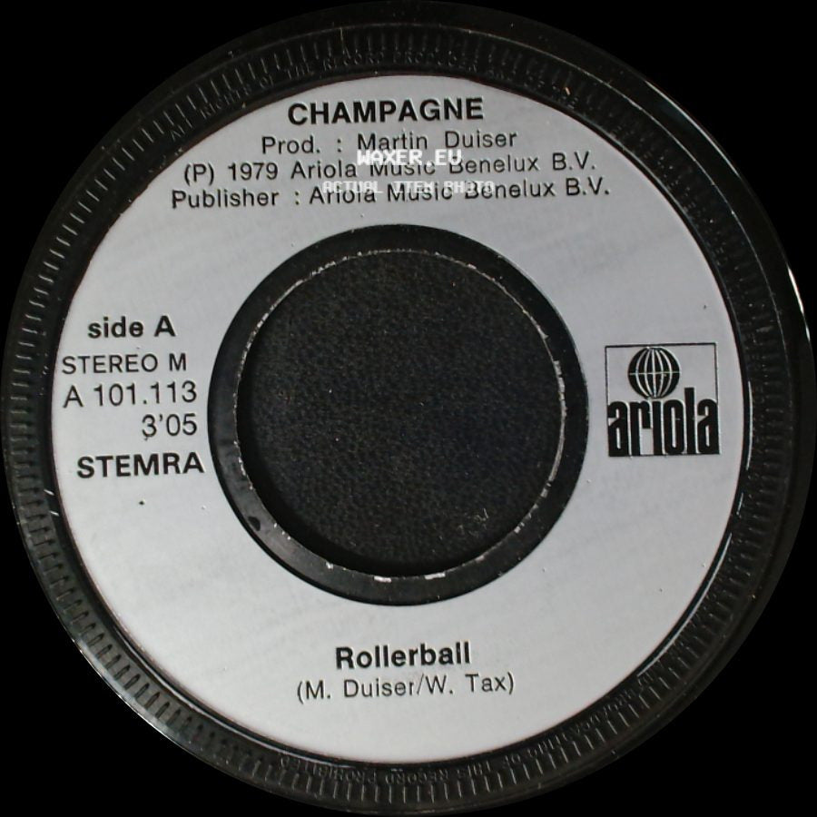 Champagne - Rollerball / No Love At All side A