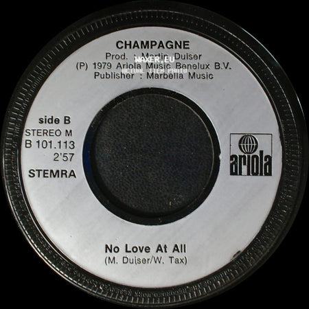 Champagne - Rollerball / No Love At All side B