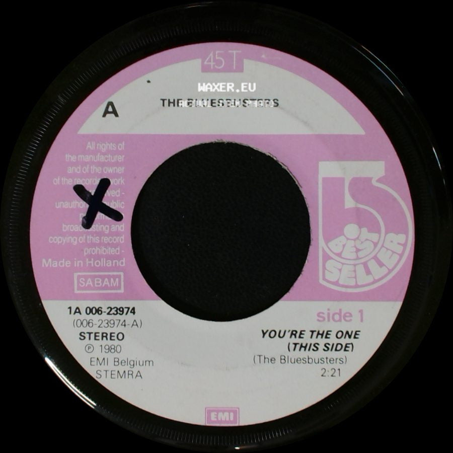 The Bluesbusters - You're The One (This Side) / I Won't Let You Go (Other Side) side A