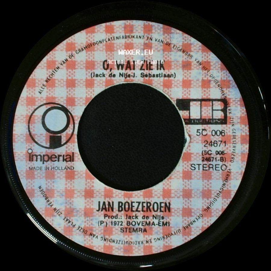 Jan Boezeroen - He, He Kijk Daar 'ns / O, Wat Zie Ik side B