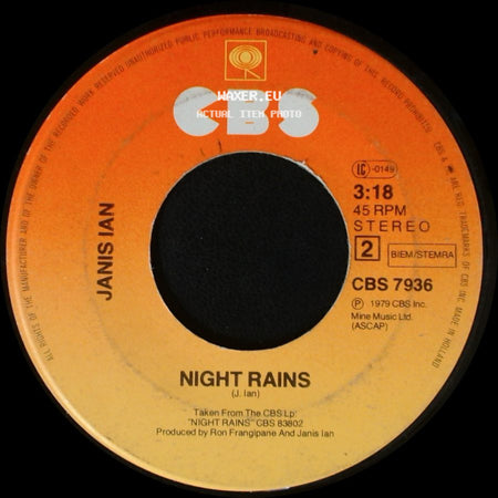 Janis Ian - Fly Too High / Night Rains side B