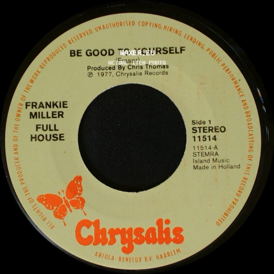 Frankie Miller - Be Good To Yourself / Down The Honky Tonk side A
