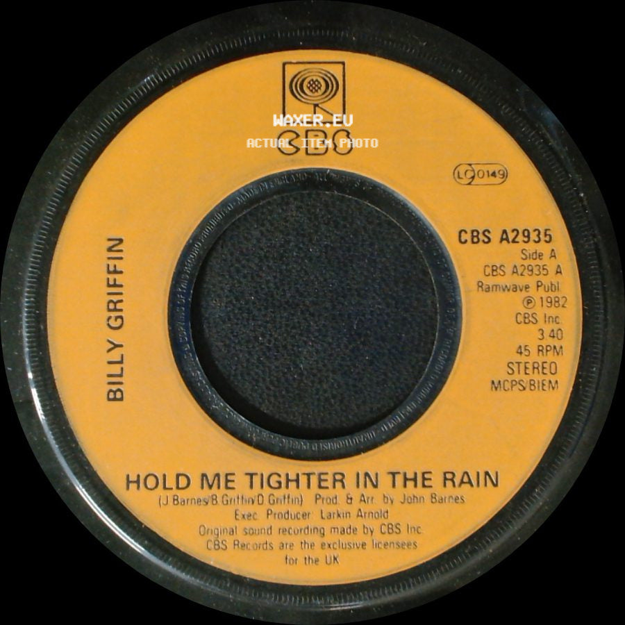 Billy Griffin - Hold Me Tighter In The Rain / Understand side A