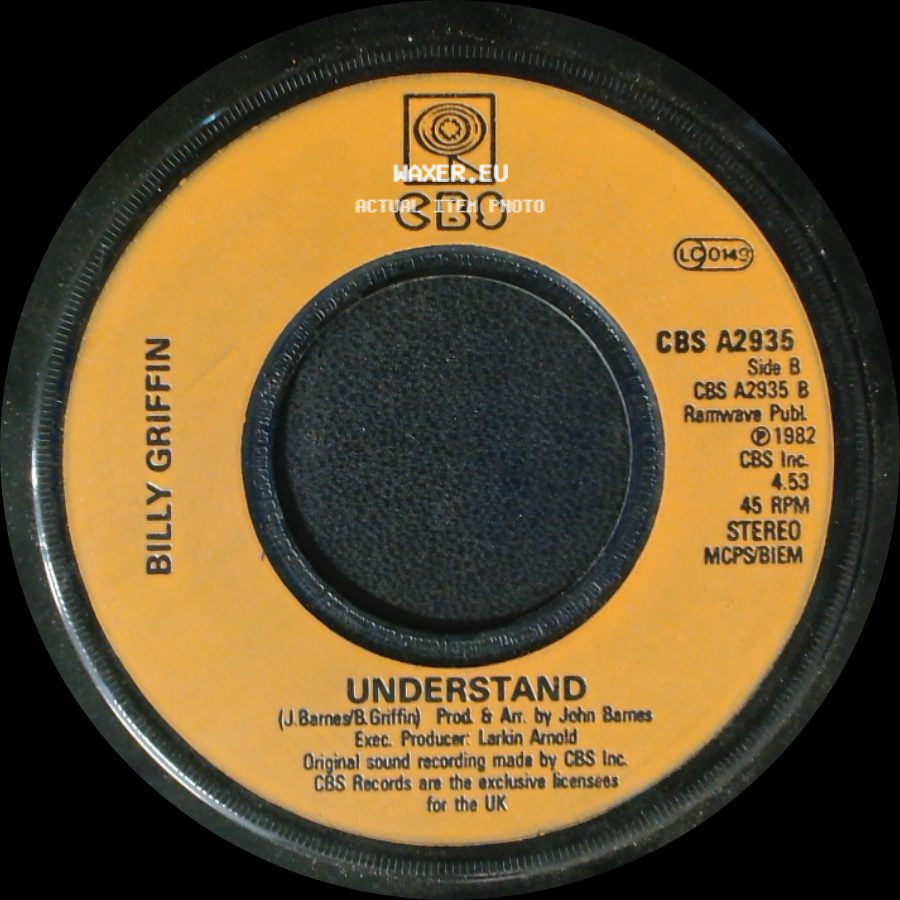Billy Griffin - Hold Me Tighter In The Rain / Understand side B