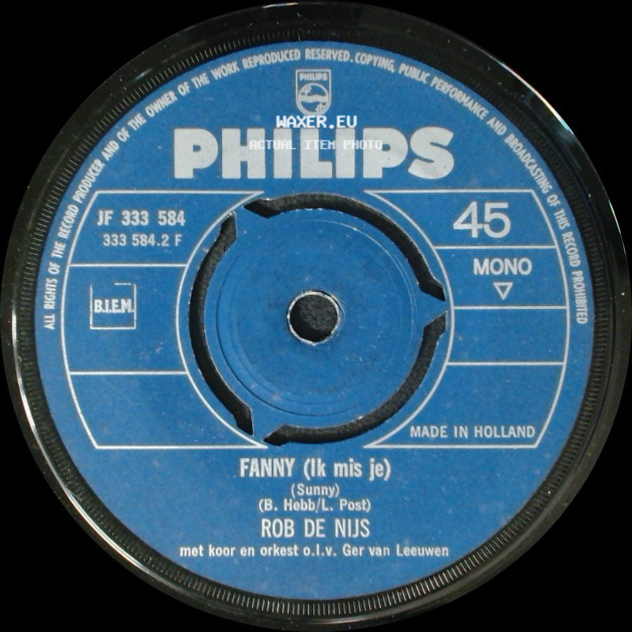 Rob De Nijs - Fanny (Ik Mis Je) / Anna Paulowna (Guantanamera) side A