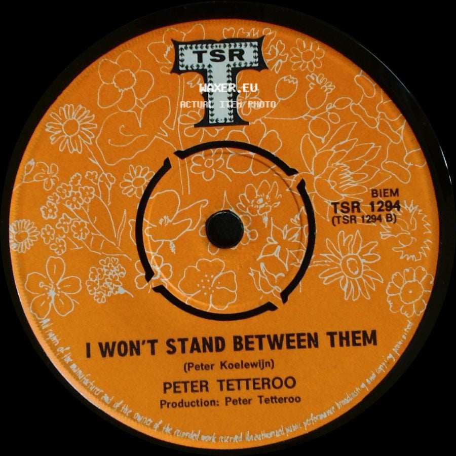 Peter Tetteroo - Red Red Wine / I Won't Stand Between Them side B