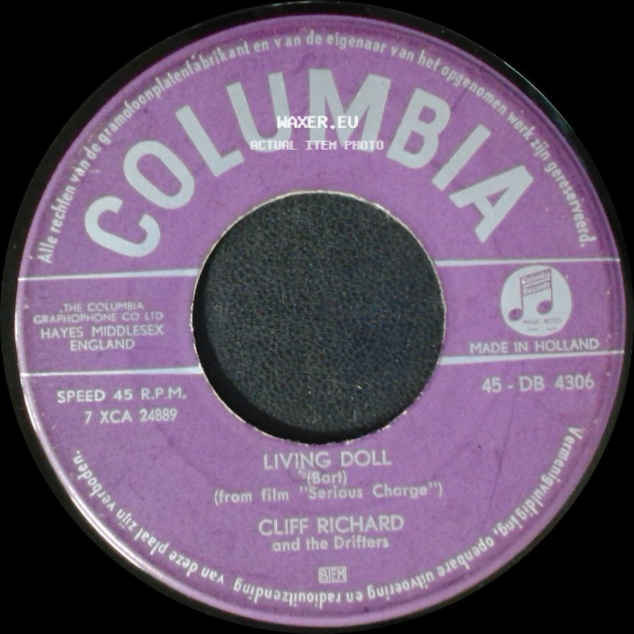 Cliff Richard And The Drifters - Apron Strings / Living Doll side B