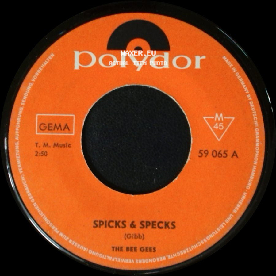 The Bee Gees - Spicks & Specks / I Am The World side A