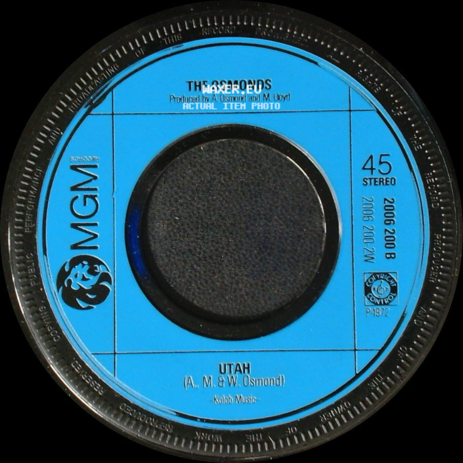 The Osmonds - Utah / Down By The Lazy River side A