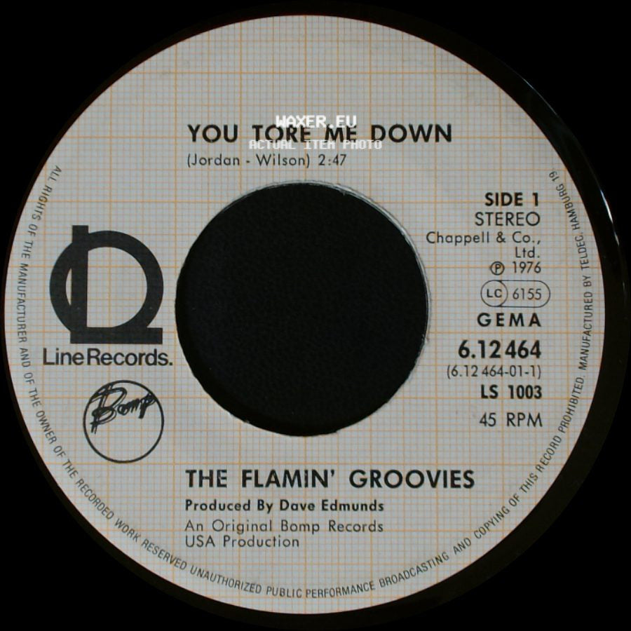 The Flamin' Groovies - You Tore Me Down / Him Or Me side A