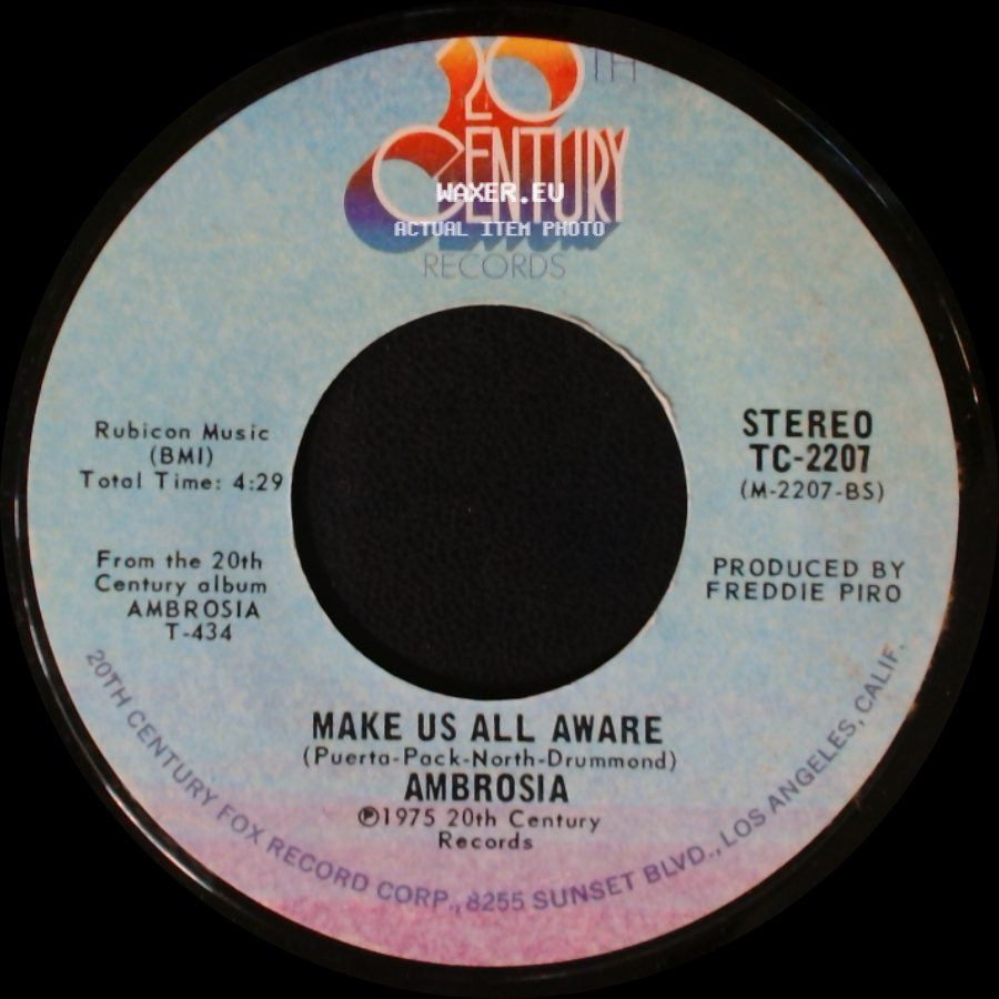 Ambrosia - Make Us All Aware / Holdin' On To Yesterday side A