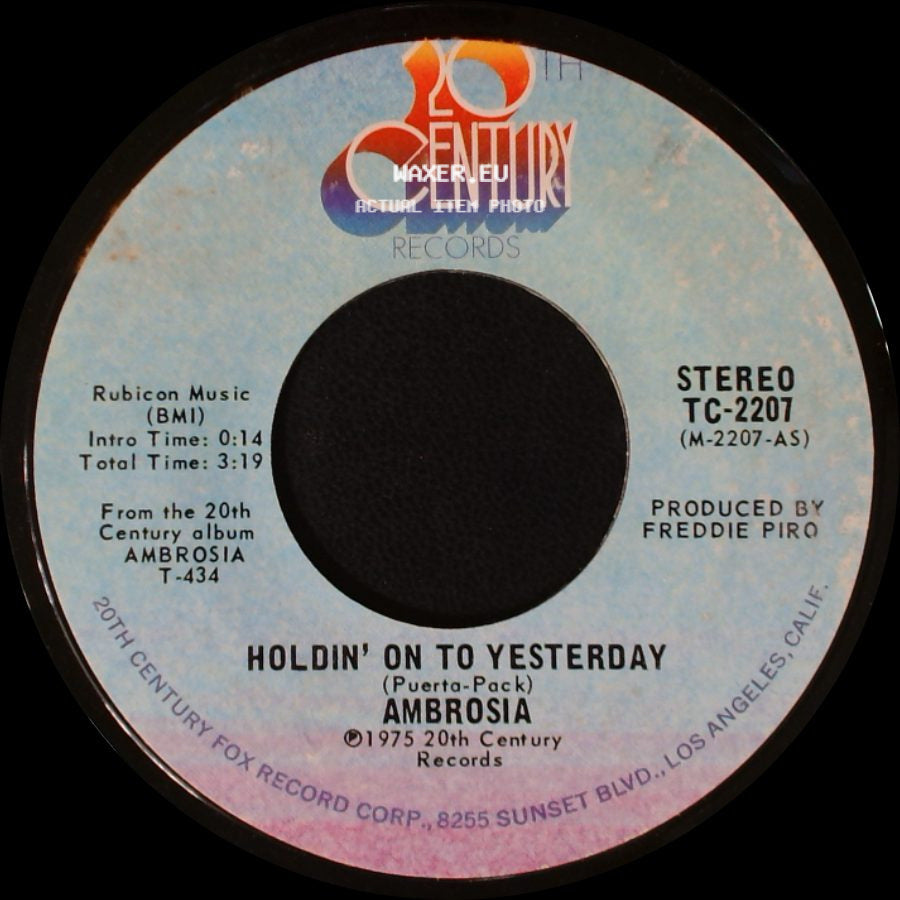 Ambrosia - Make Us All Aware / Holdin' On To Yesterday side B