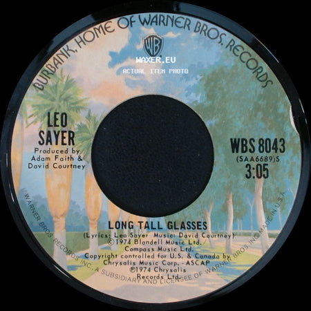 Leo Sayer - Long Tall Glasses / In My Life side A