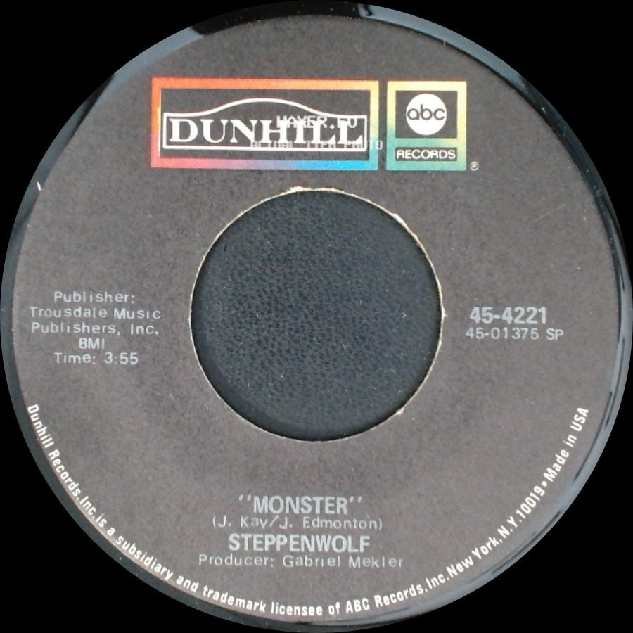 Steppenwolf - Monster / Berry Rides Again side A