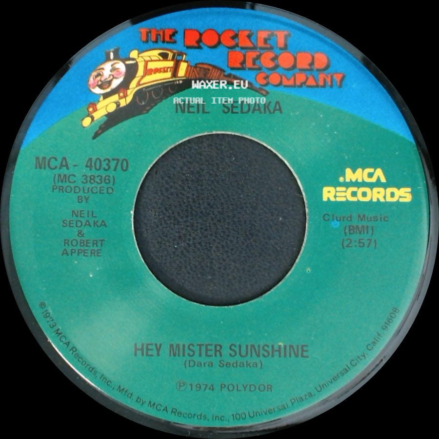 Neil Sedaka - Hey Mister Sunshine / The Immigrant Dedicated To John Lennon side A