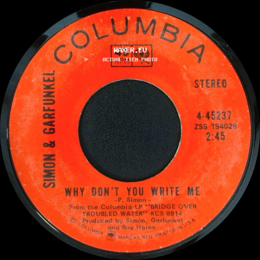 Simon & Garfunkel - El Condor Pasa / Why Don't You Write Me side B
