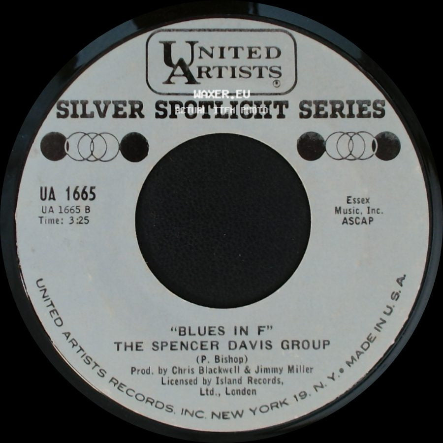 The Spencer Davis Group - Gimme Some Lovin' / Blues In F side B