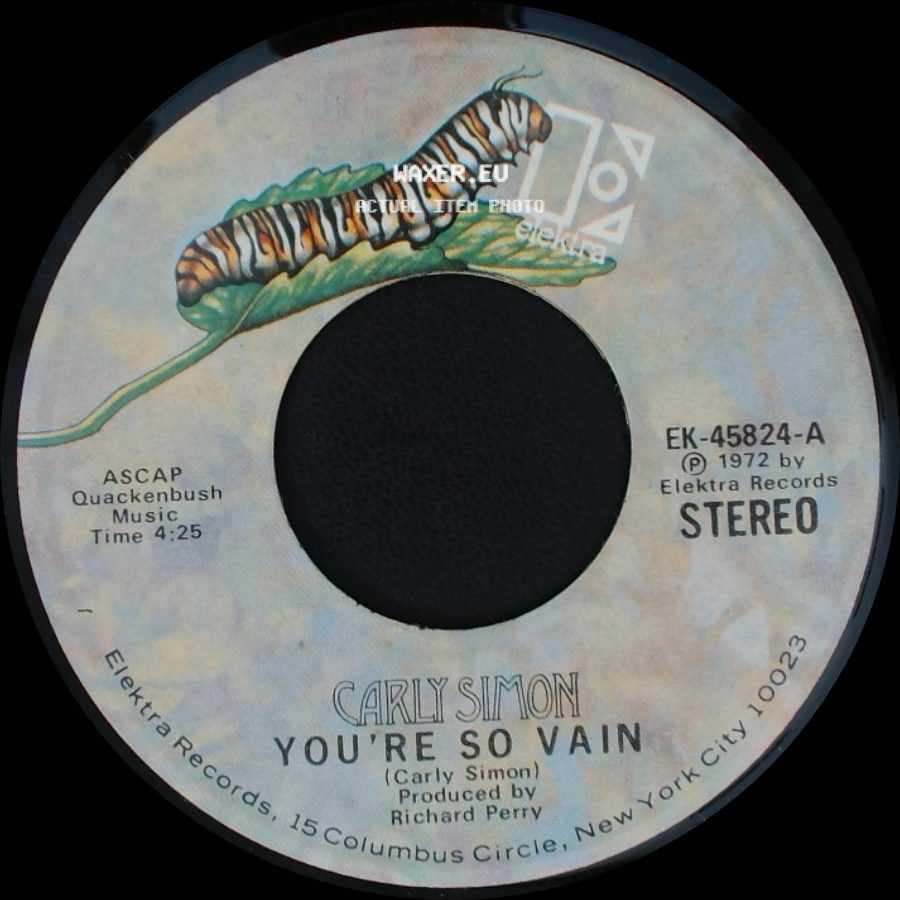 Carly Simon - His Friends Are More Than Fond Of Robin / You're So Vain side B