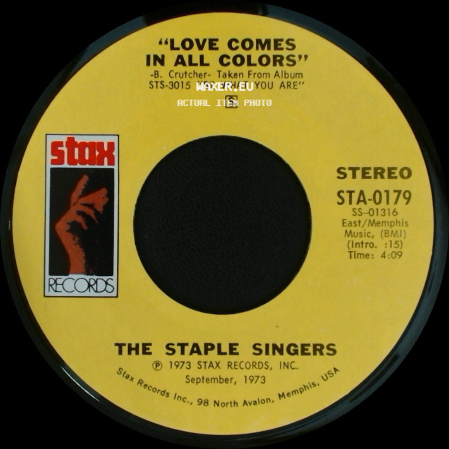 The Staple Singers - If You're Ready (Come Go With Me) / Love Comes In All Colors side B