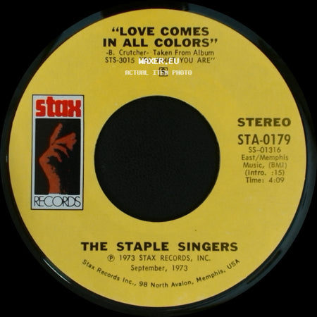 The Staple Singers - If You're Ready (Come Go With Me) / Love Comes In All Colors side B