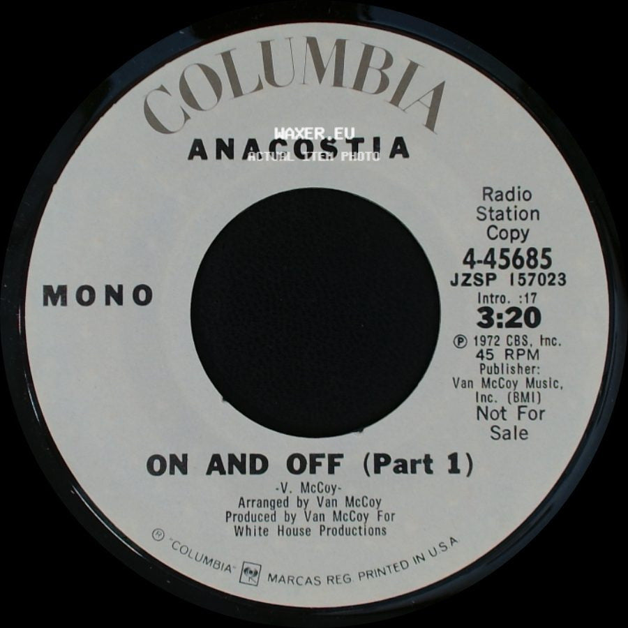 Anacostia - On And Off (Part 1) / On And Off (Part 1) side A