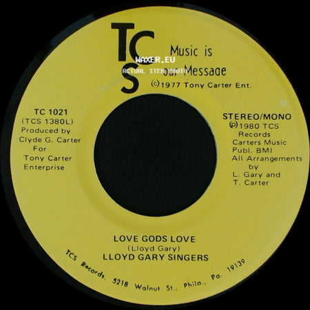 Lloyd Gary Singers Featuring Louise Smoke Brown / Lloyd Gary Singers - The Secret (I've Found The Lord) / Love Gods Love side B