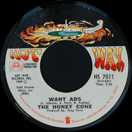 The Honey Cone - Want Ads / We Belong Together side A
