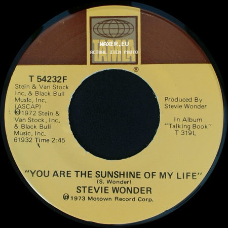 Stevie Wonder - Tuesday Heartbreak / You Are The Sunshine Of My Life side B