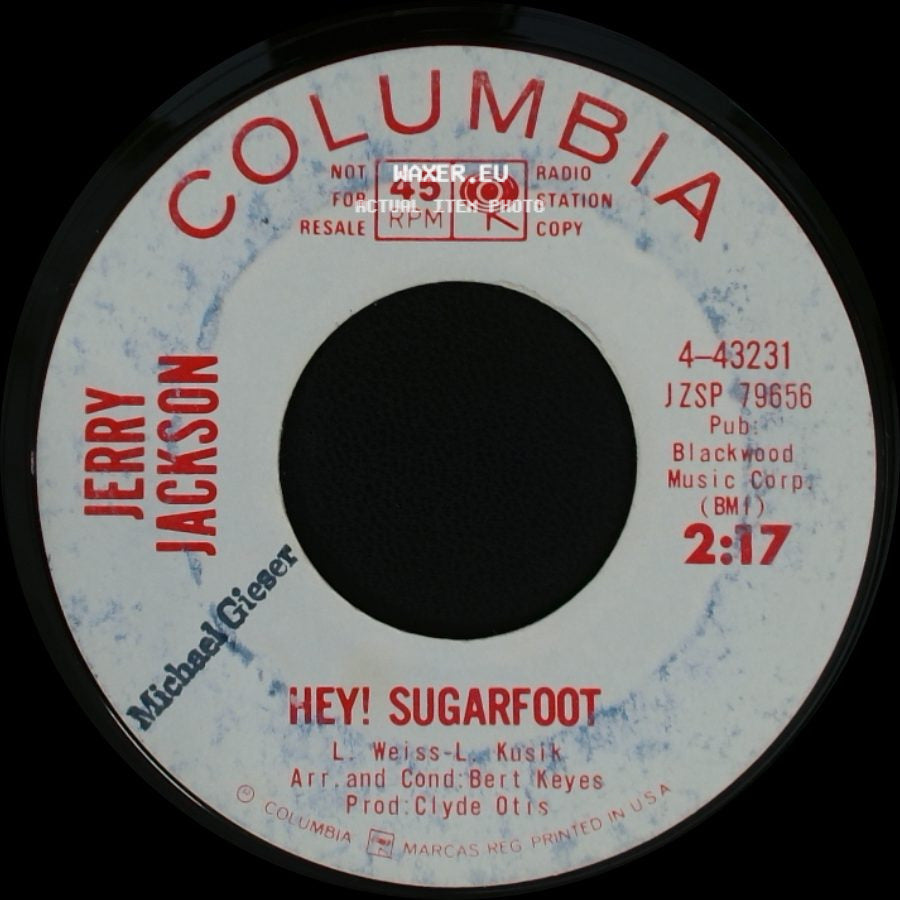 Jerry Jackson - You're Mine (And I Love You) / Hey! Sugarfoot side B