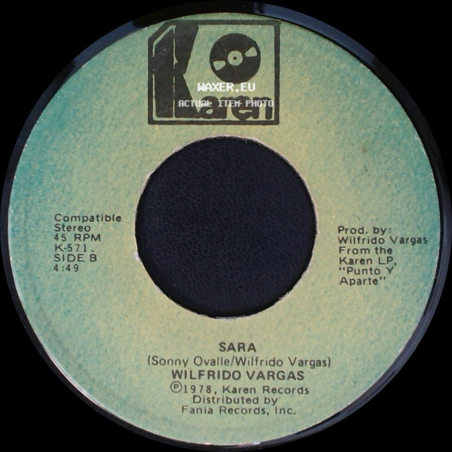 Wilfrido Vargas - El Barbaraso / Sara side B