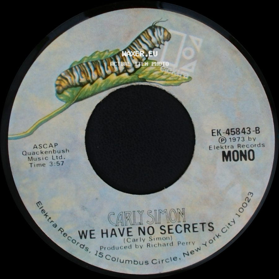 Carly Simon - We Have No Secrets / The Right Thing To Do side A