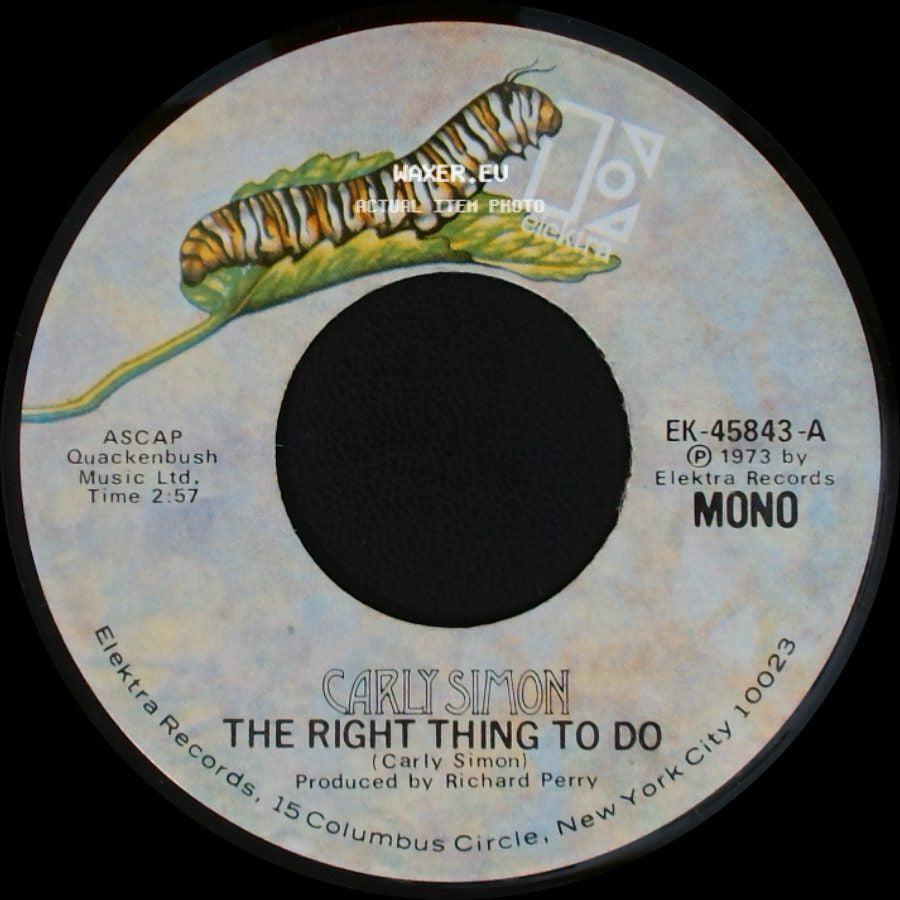 Carly Simon - We Have No Secrets / The Right Thing To Do side B