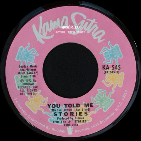 Stories - I'm Coming Home / You Told Me side B
