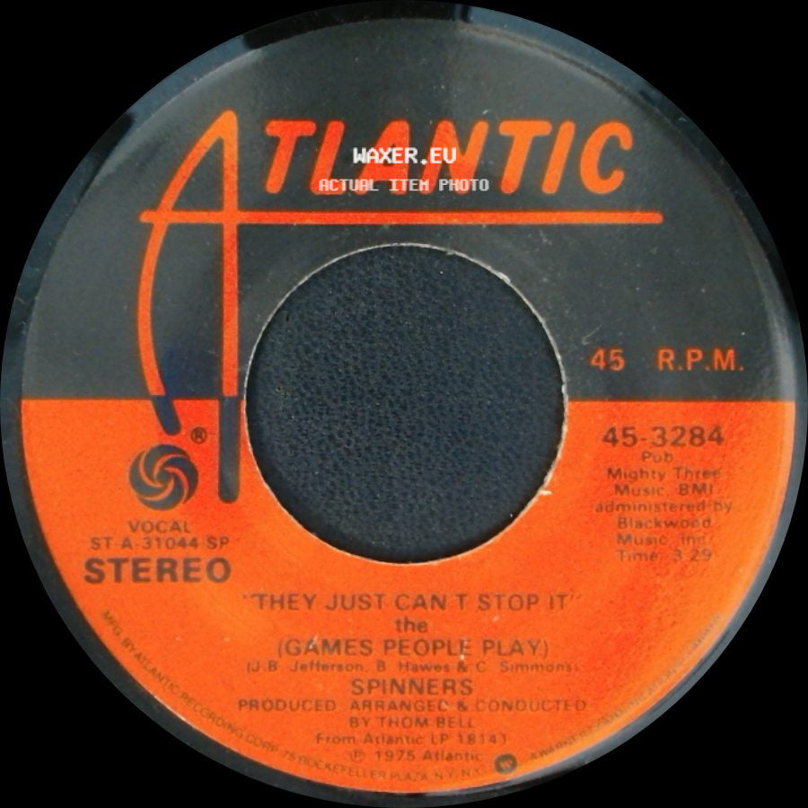 Spinners - They Just Can't Stop It (Games People Play) / I Don't Want To Lose You side A